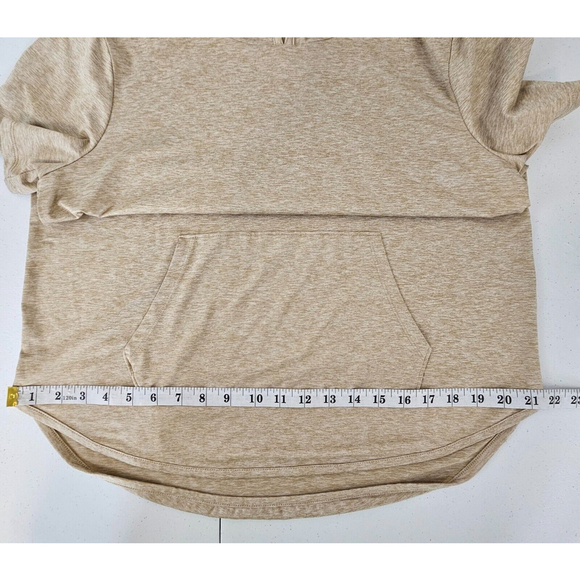 zuda Womens Z-Cool Jersey Short Sleeve Hooded Pullover Heather Oatmeal Small - Picture 5 of 15